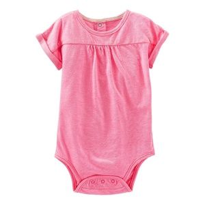 Oshkosh B'Gosh 6M 9M 24M Girls Pink Bodysuit 6M 9M 24M